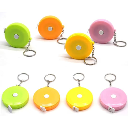 20611   60-Inch 1.5 Meter Retractable Measuring Tape & Tailor Soft Tape Measure Keychain {Multicolor}