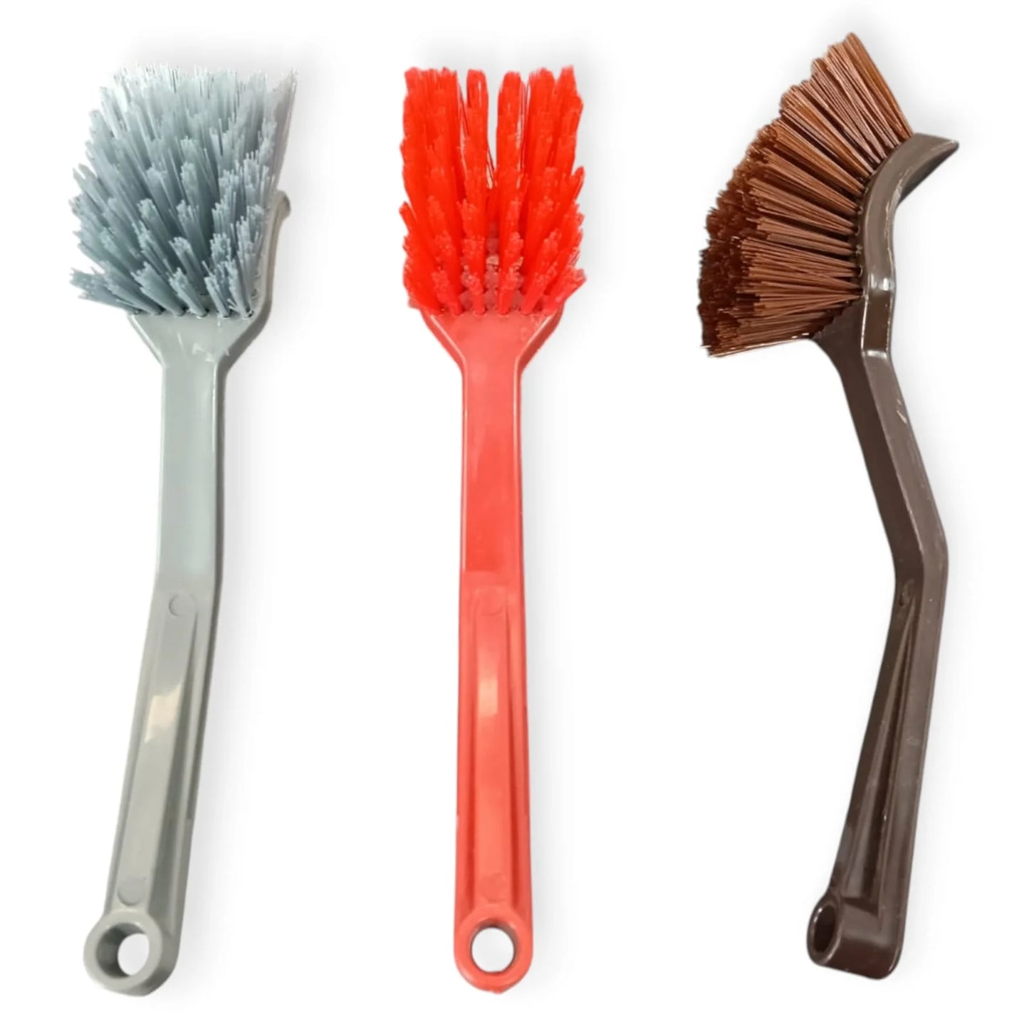 11204 Plastic Wash Basin/Toilet Seat Cleaning Brush {Multicolor}