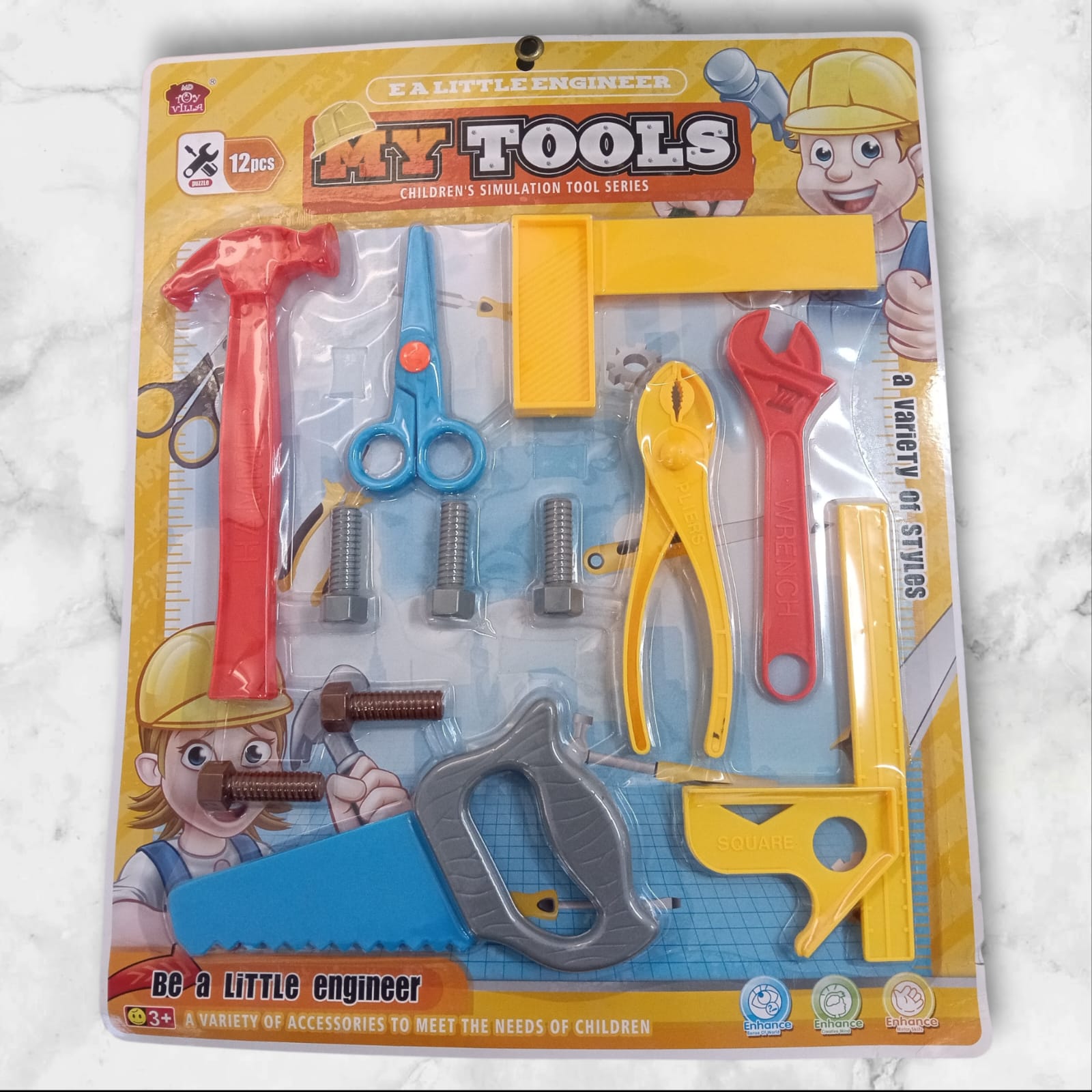 MD-638 Marketing Mechanics Tool Kit Toys for Kids – Pretend Play Toy, Engineer Workshop Tool Kit