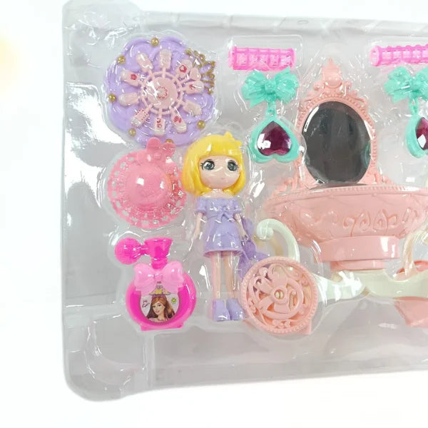 HZ-17 Kids Dollhouse Playset Portable Dollhouse Toy for Girls