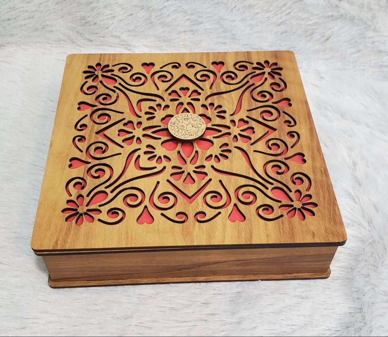 1700 7 Inch Wooden Dry Fruit Box, Box Capacity: 500 gms