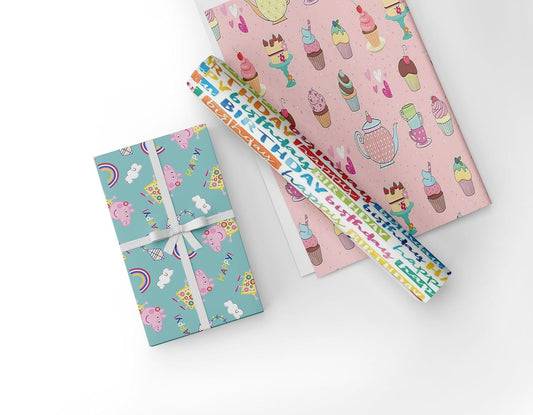21159 Gift Wrapping Paper Sheet - Gift Paper - Gift Wrap Roll - Gift Cover Rapping Paper - Gift Wrapper - Gift Packing Material, Multicolor