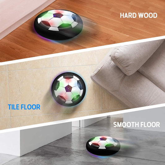 B04 Football with Powerful LED Light and Foam Bumpers for Indoor Games
