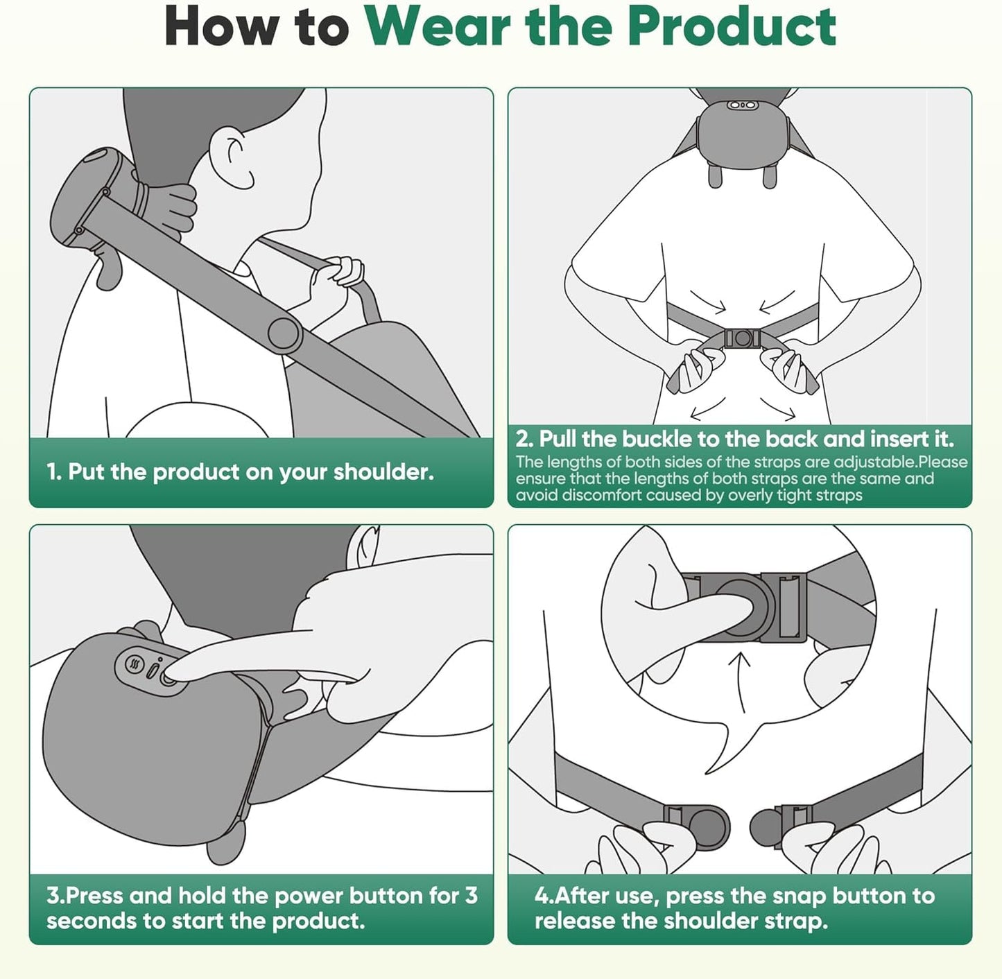 20652 Bionic Hand Electric Neck and Shoulder Massager with Heat - Frog-Shaped Deep Tissue Kneading Back Massager for Pain Relief, Cervical & Muscle Tension