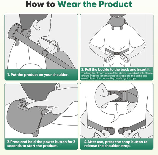 20652 Bionic Hand Electric Neck and Shoulder Massager with Heat - Frog-Shaped Deep Tissue Kneading Back Massager for Pain Relief, Cervical & Muscle Tension