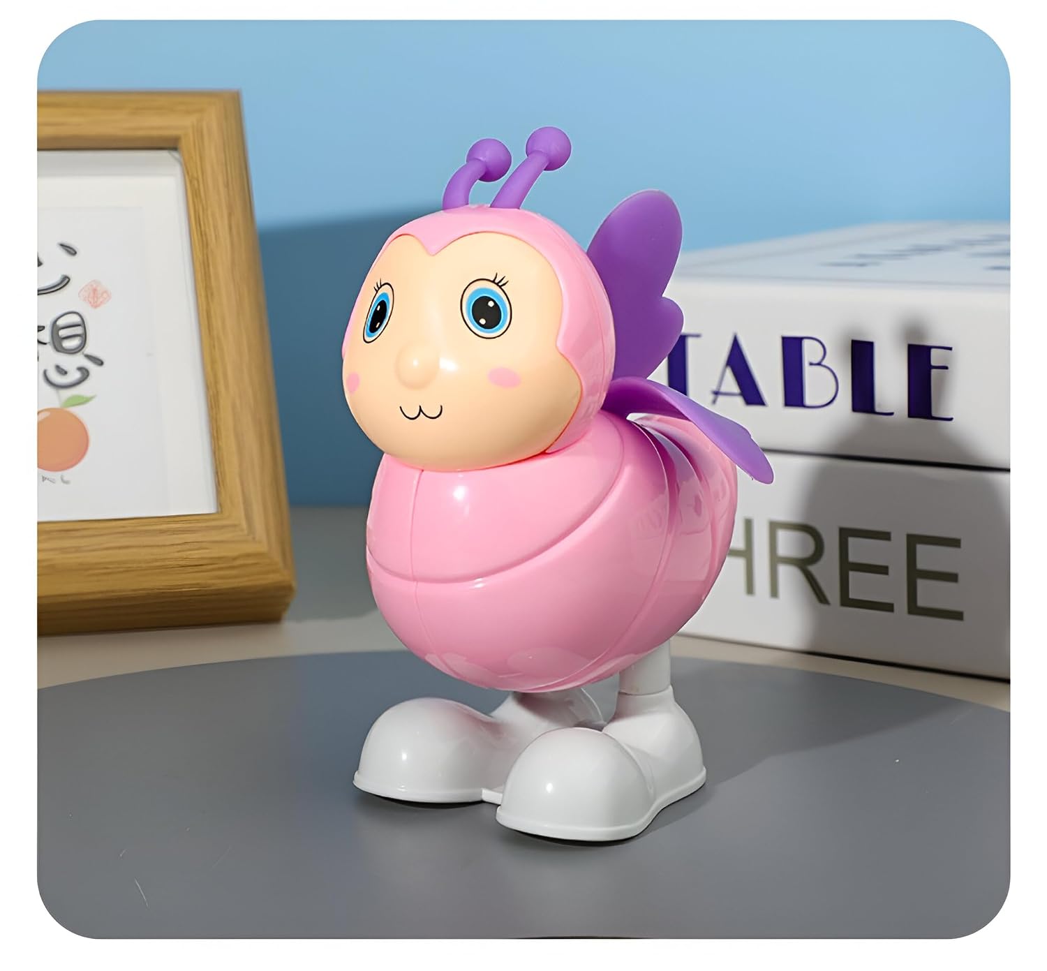 A780-21 Bee Vehicle Wind Up Toy Animal Toy Cute Key Operator Clockwork Toy for Gift for Girls & Boys Return Birthday Gift Toys