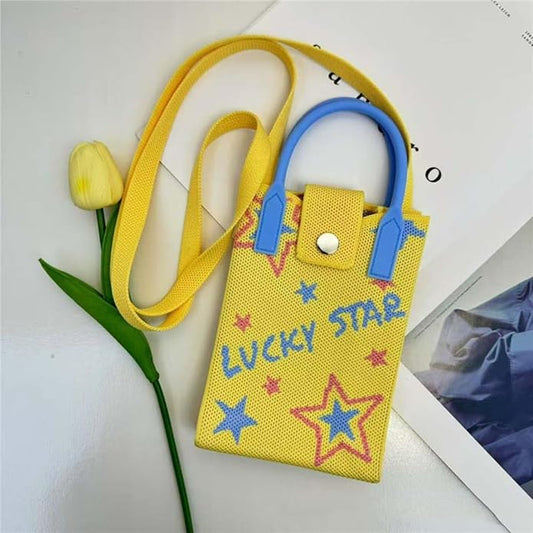 20829 Nylon Canvas Mobile Pouch for Women's & Girls - Stylish Phone Bag - Travel Crossbody Shoulder Sling Purse with Adjustable Strap (Multi)