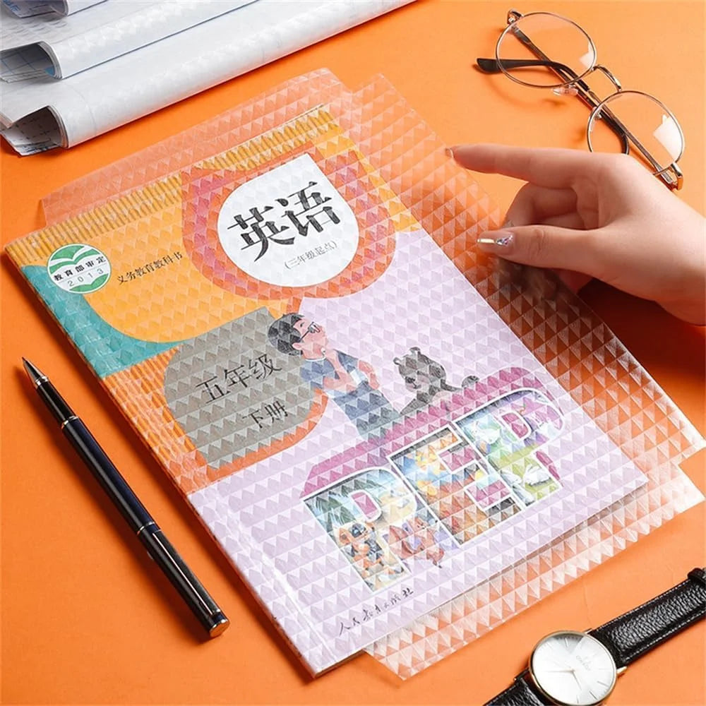 10353 A4 Transparent (47 x 37cm) Book Covers, Reusable Book Covers Waterproof (10 pcs)