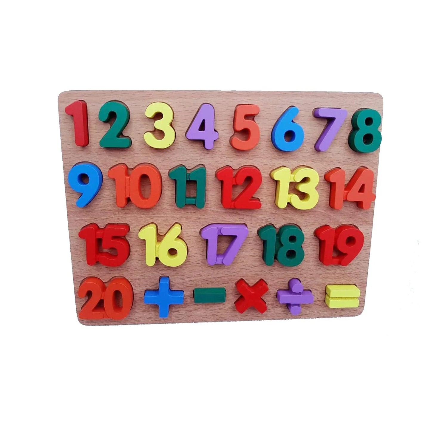4123 Number and Shape Puzzles and Geometric Wooden Foam Educational Toys