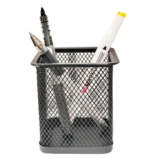 010512 Pen holder Iron art hollowed out desktop storage bucket simple student stationery