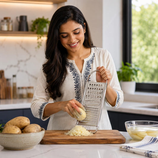 21198  iINTELLIGENCEi Stainless Steel Grater,