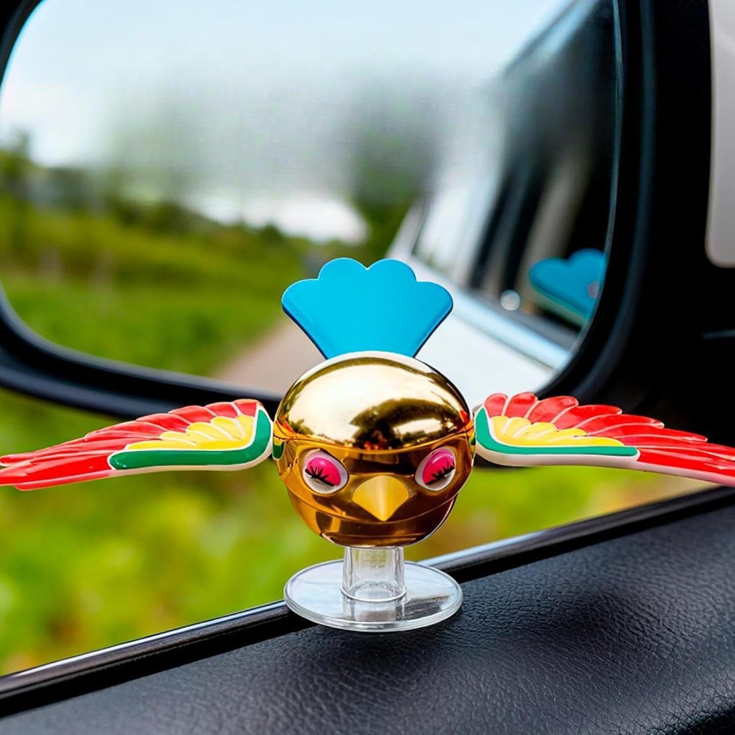 11324 Flying Bird Car & Bike Decoration with Flapping Wings {Multicolor}