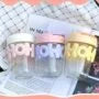 20067 Cute Water Bottles with Straw, 400ml Glass Y2K Colorful Portable Drinking Bottle Water Bottle
