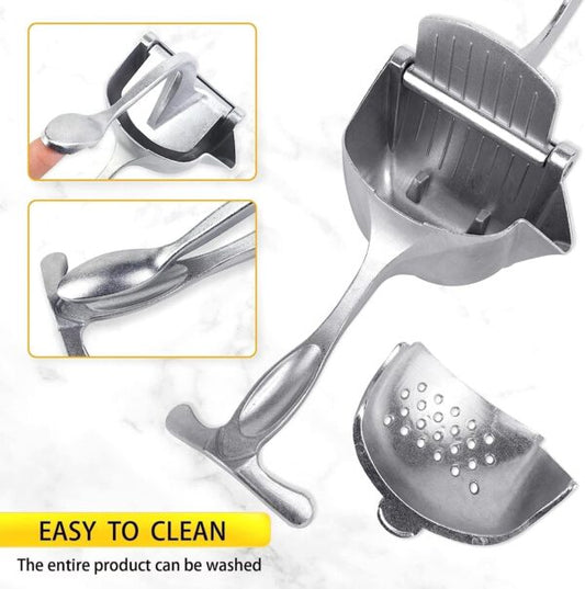 10388 Aluminum Hand Press Juicer Manual Citrus & Fruit Juicer for Kitchen Use Sturdy Metal Juicer for Home, Kitchen & Bar Easy-to Use Manual Machine (Silver)