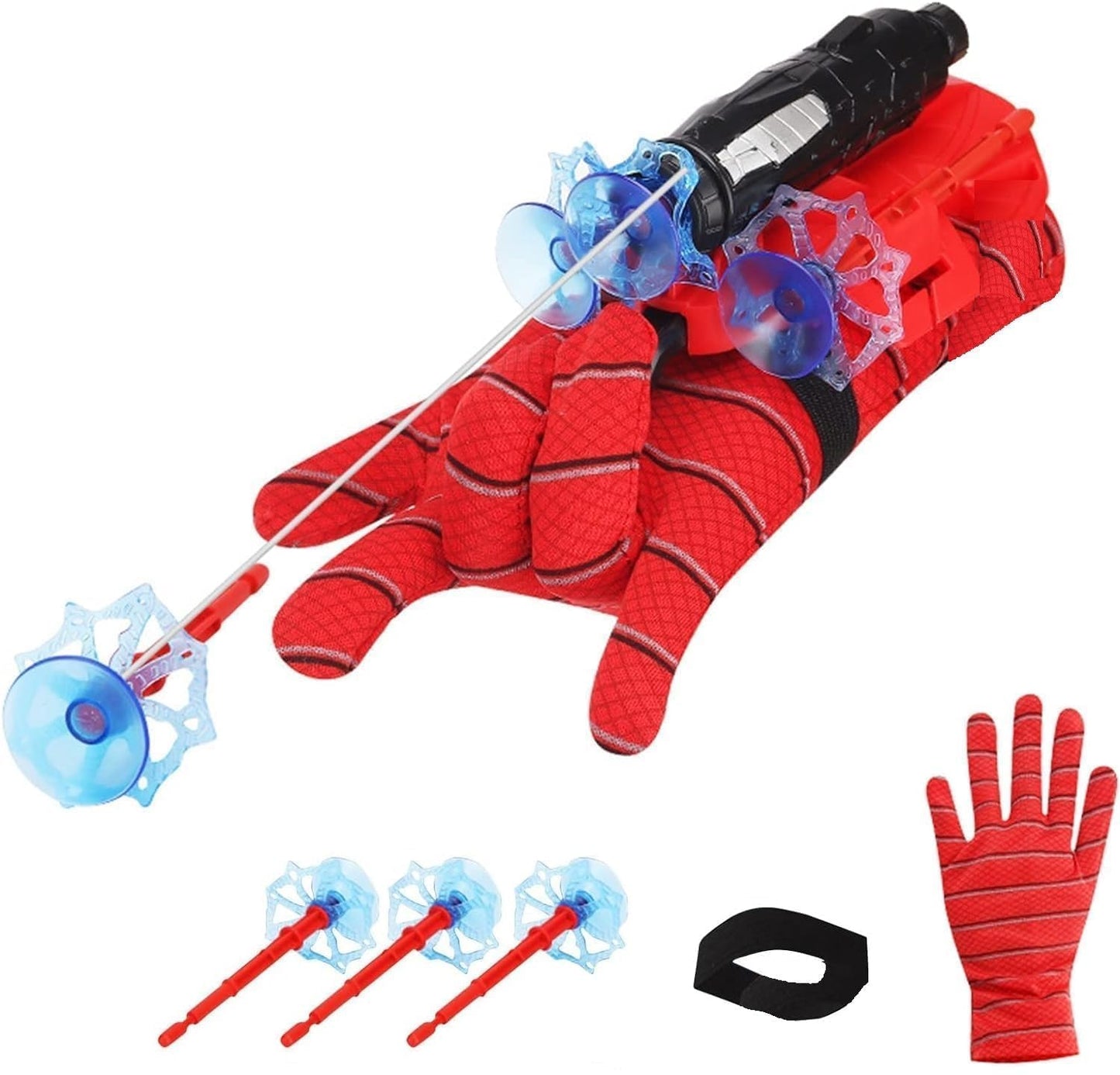 20332 Spider Web Shooters Toy for Kids, Spiderman Hand Gloves Hero Launcher Wrist Toy Set,Cosplay Launcher Bracers Accessories