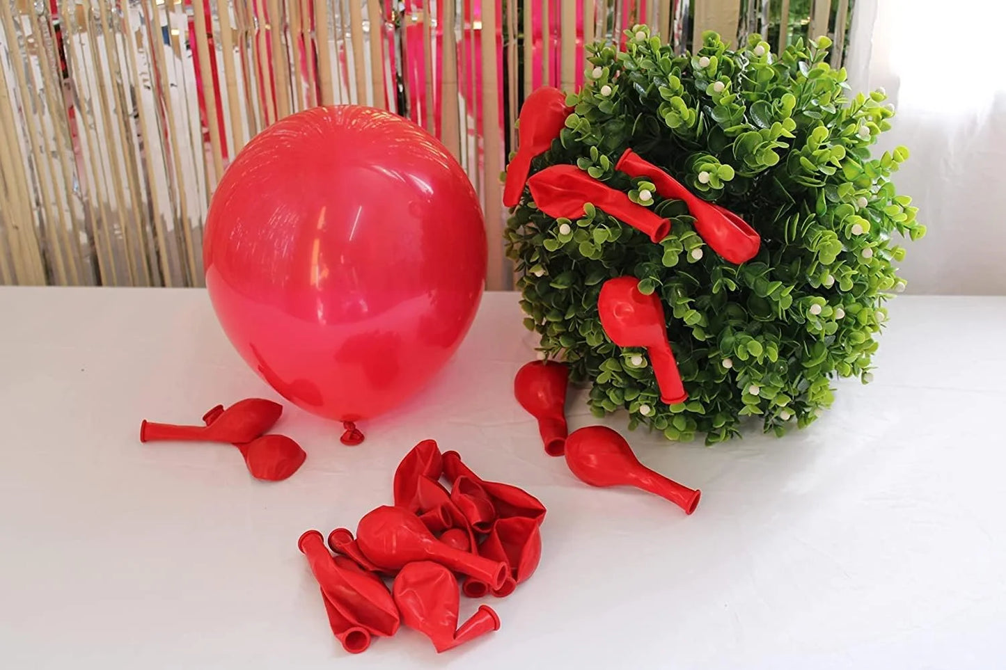 2083 (50pcs) red Metallic Balloons