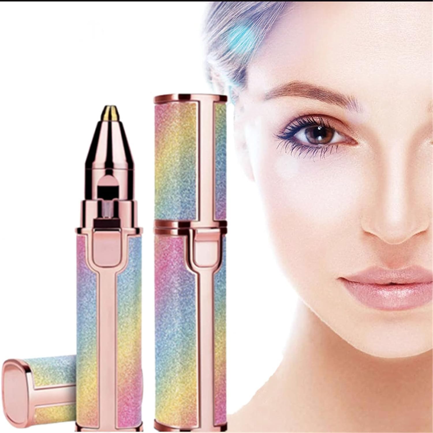 HX-203A Women Blawless Battery Powered Eyebrow And Uperlip Trimmer Shaver For Ladies.