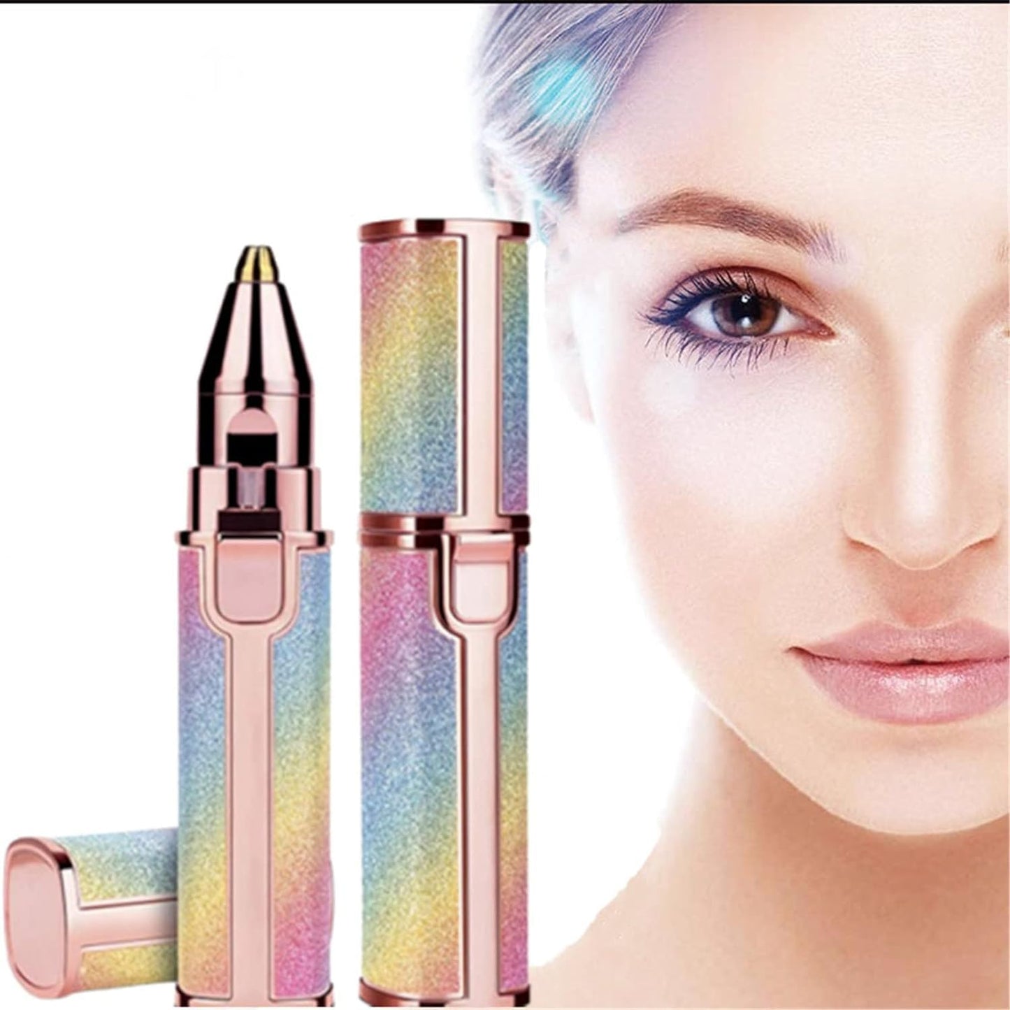 HX-203A Women Blawless Battery Powered Eyebrow And Uperlip Trimmer Shaver For Ladies.