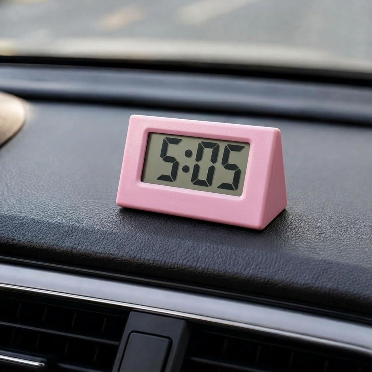 10515 Mini Digital Clock Portable Cute Gadget for Car Dashboard Student Desktop Clock Home Office Bedroom Decor,