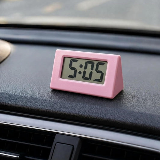 10515 Mini Digital Clock Portable Cute Gadget for Car Dashboard Student Desktop Clock Home Office Bedroom Decor,