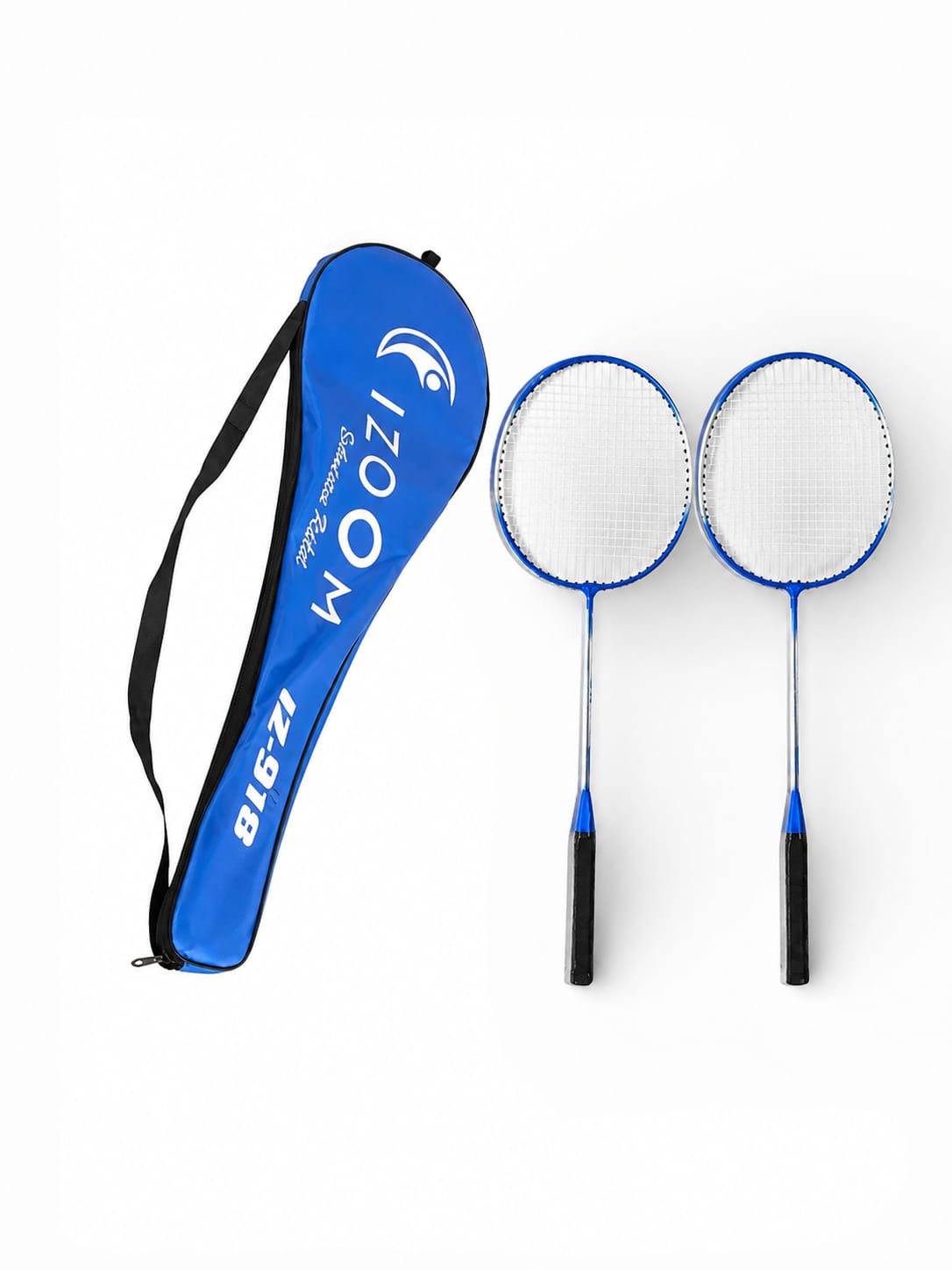 IZ-935 2 pcs Badminton Racquet with Full Racket Cover, Strung Shuttle Bat for Practice Multicolor Strung Badminton Racquet