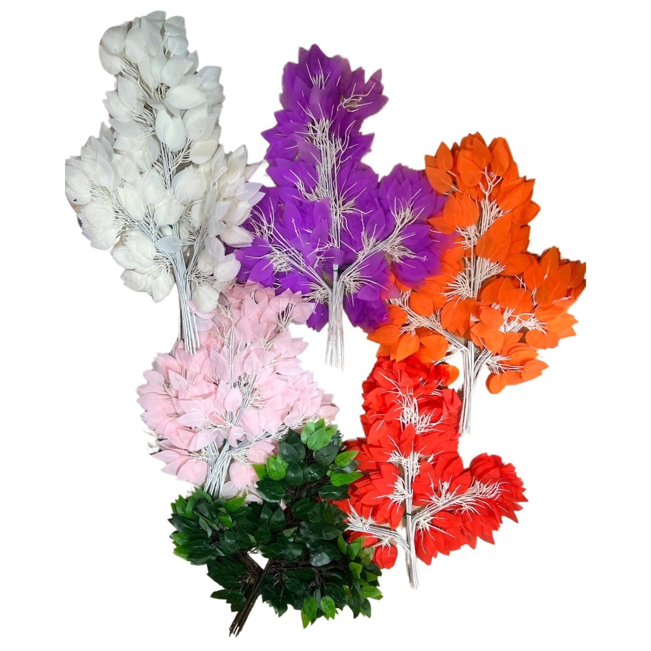 20968 (pack of 12)Artificial Ficus Leaves ficus Plant Leaves, Plants for Pot/vase, Home/Office Decor, Gift, Craft, Hanging Artificial Flowers