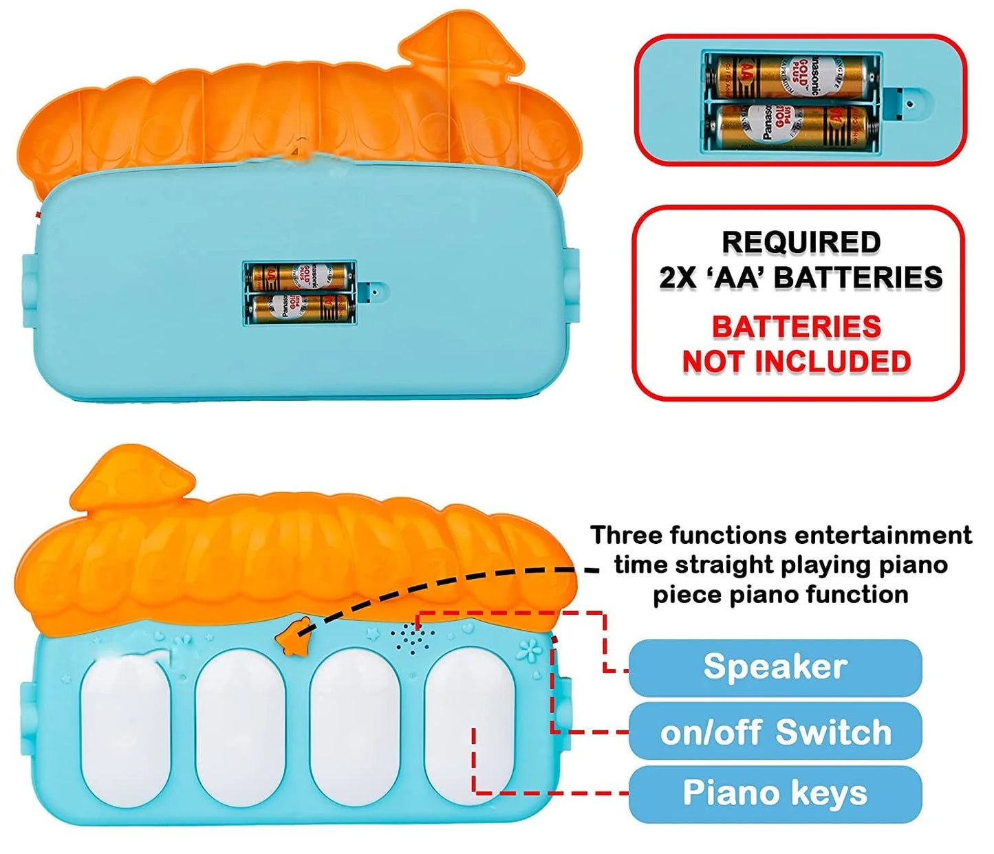0639 Musical Keyboard Mat Piano Baby Mat