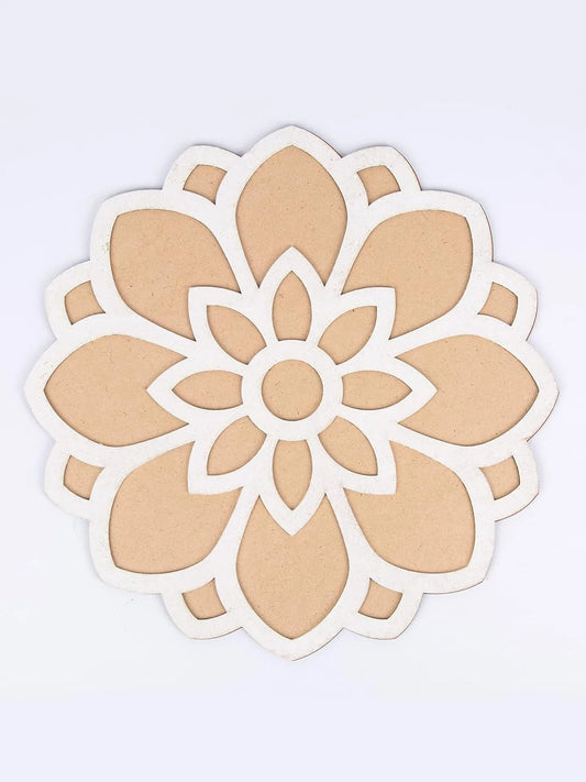 5063 Reusable Wooden Base 12″ inch Rangoli Template mat