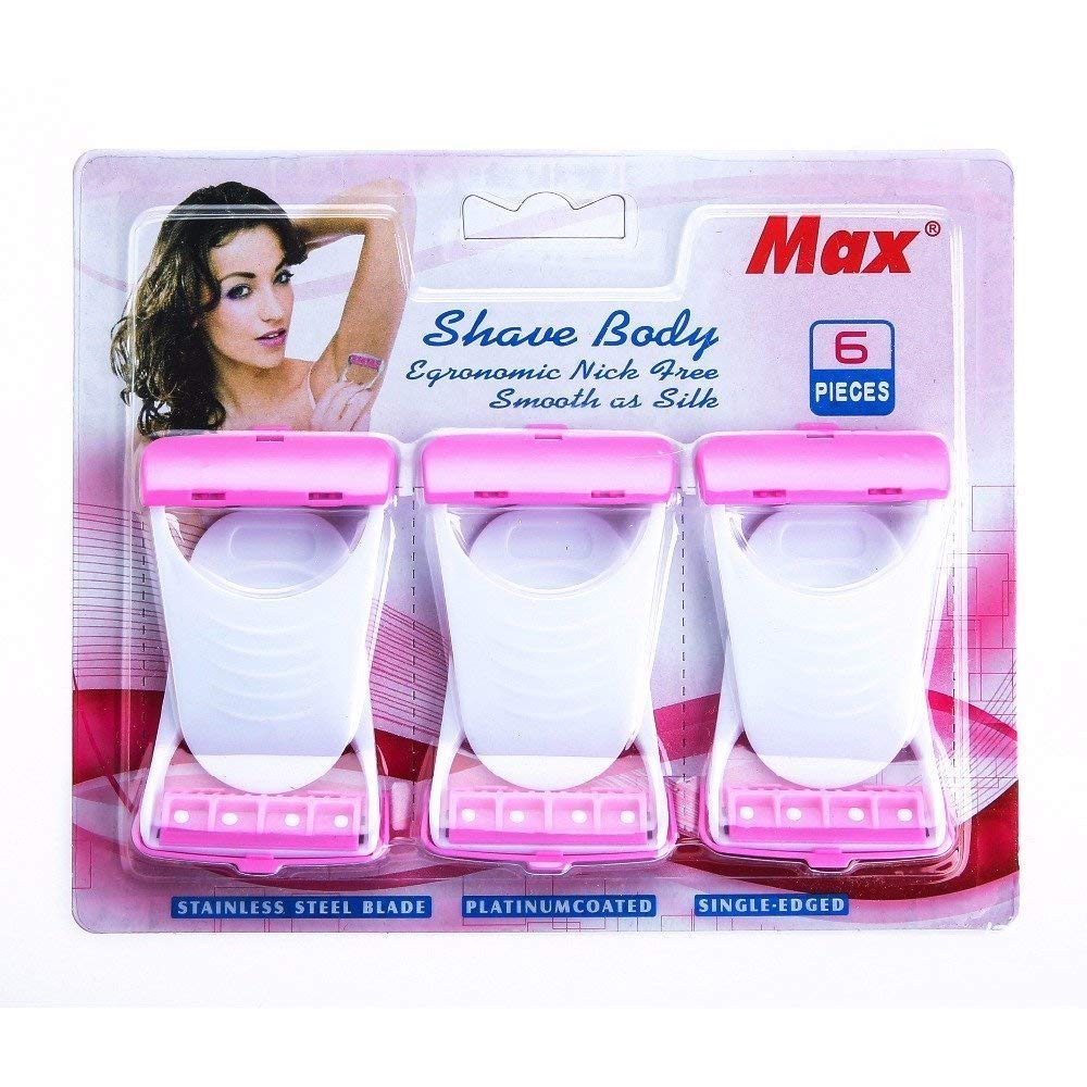 10067 Disposable 6 Pcs Shave Razors For women’s Hair Removal Disposable blades (Pack of 6 Pcs)