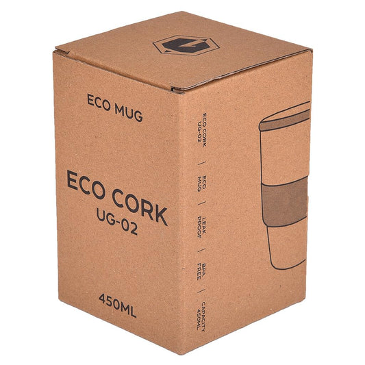 20868 Eco-Friendly Mug, Spill-Proof, Made of Wheat Fiber with Bamboo Lid for Coffee, Tea, Shakes and Cold Drinks (450 ML)