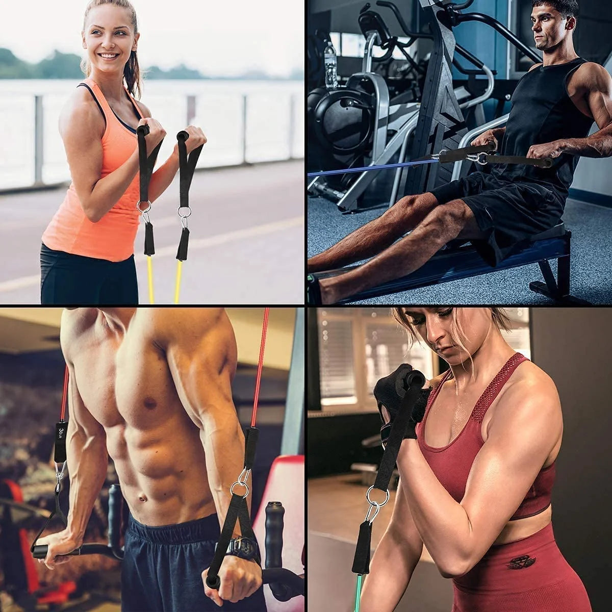 8060 Exercise Rubber Fitness Bands Set