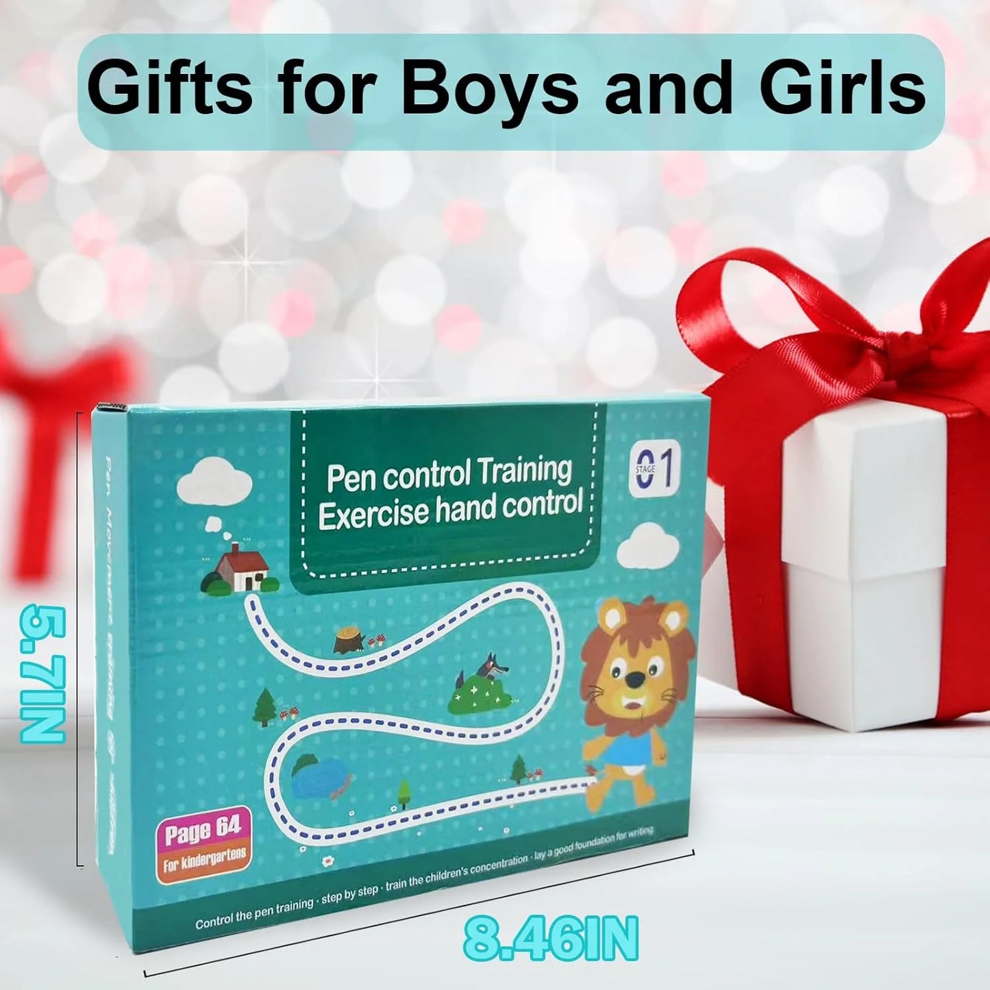 CK034 Magical Tracing Workbook Set, Hand Writing Pen Control Training Book for Learning to Write The Alphabets & Numbers, Preschool Educational Reusable Learning Book for Kids {32 Pages}