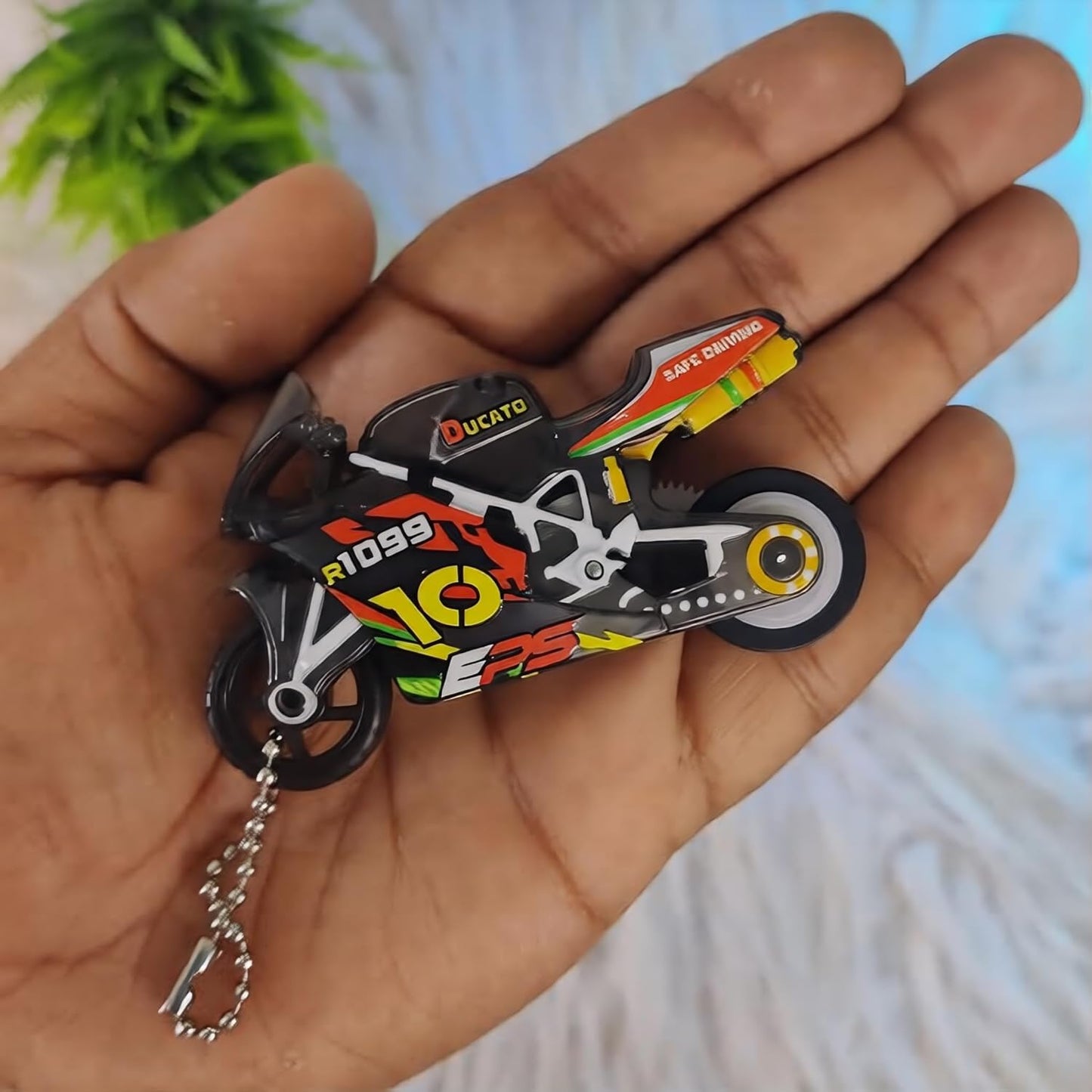 20526 Pull Back Friction Powered Spark Fire Bike Toy