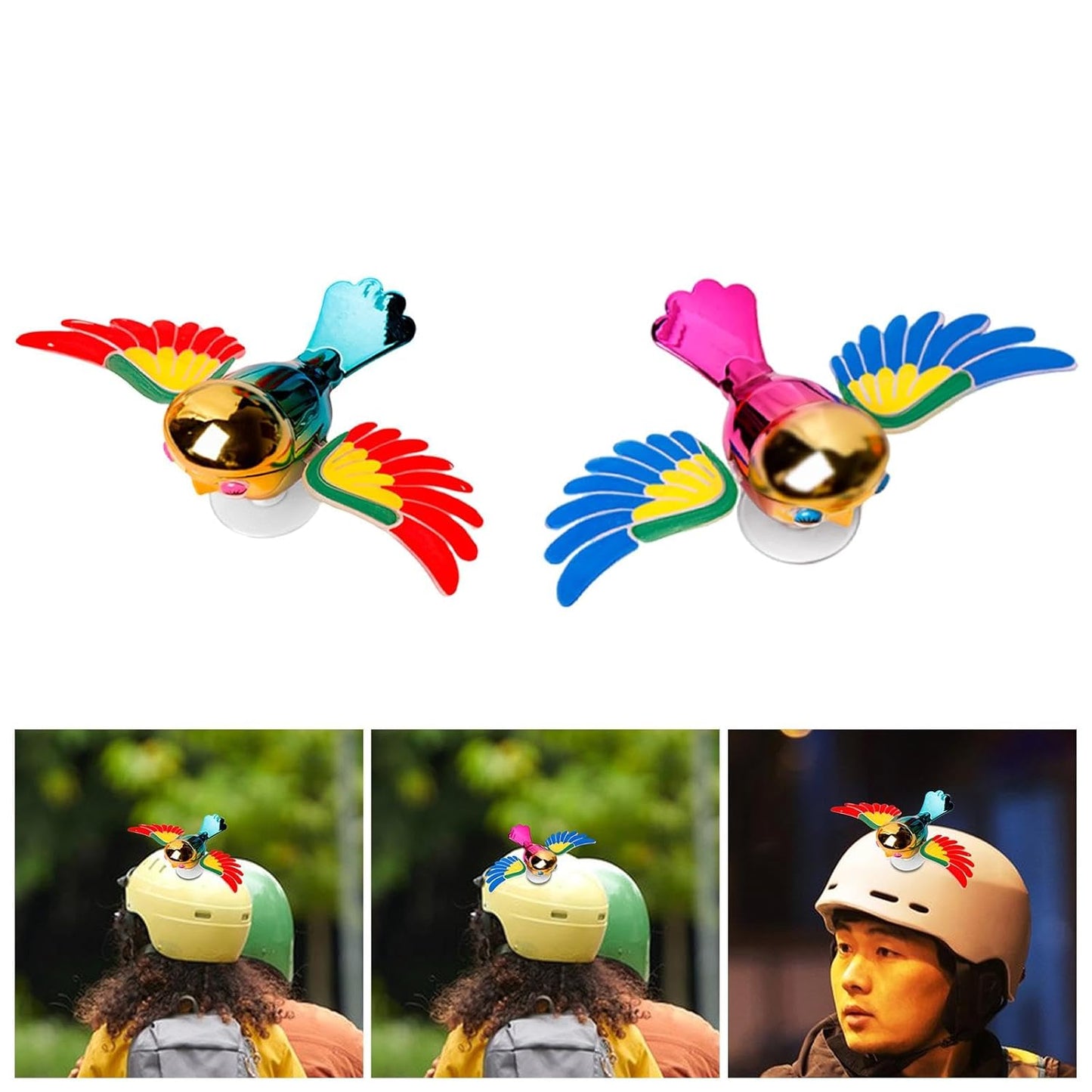 11324 Flying Bird Car & Bike Decoration with Flapping Wings {Multicolor}