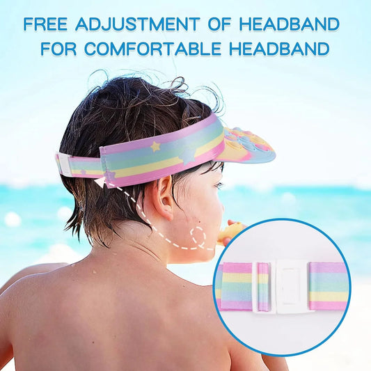 10385 Pop Hat Fidget Toys, Pop Silicone Rainbow Sun Hat Sensory Pop Stress Toys