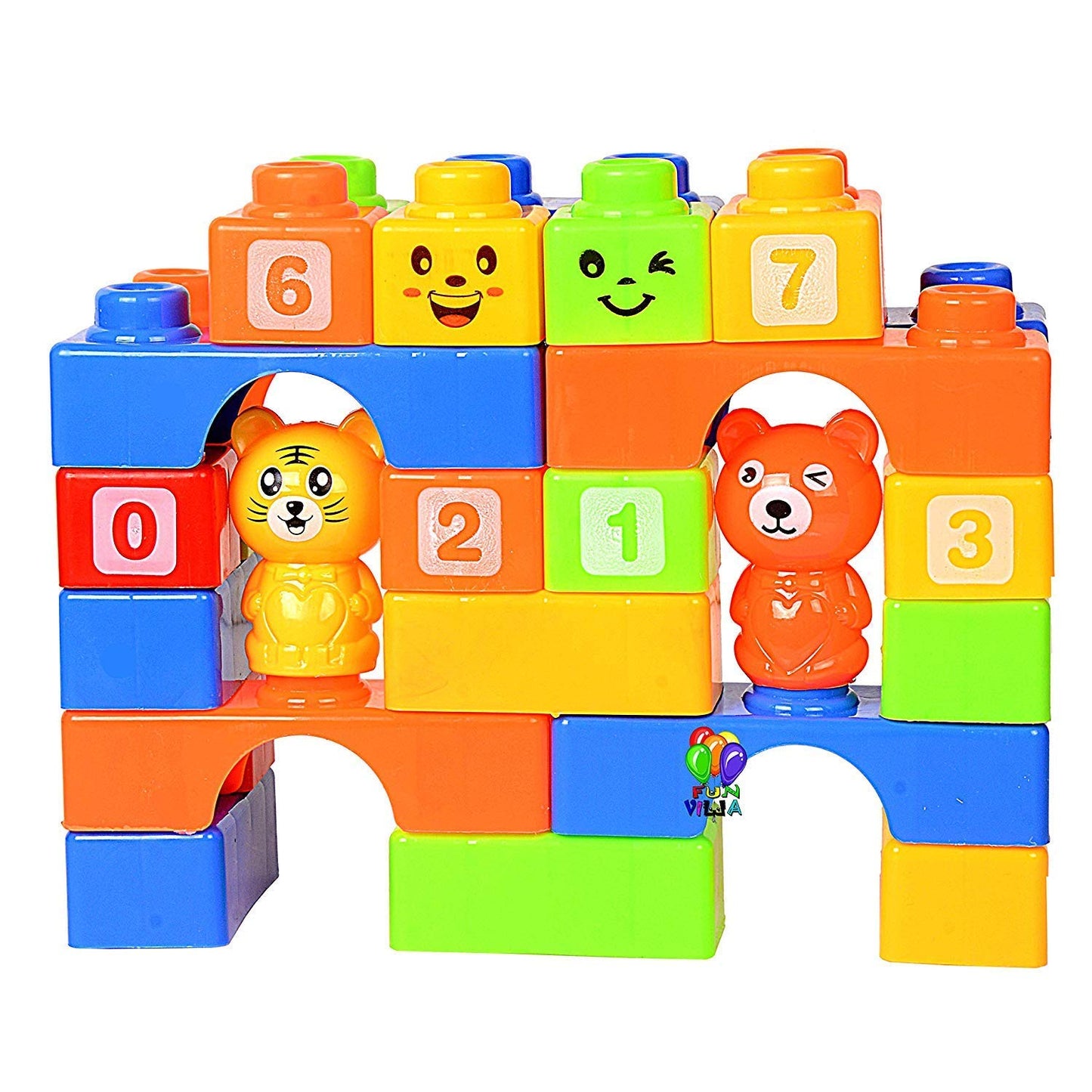 LM-688-1 Kagofit Big Size Blocks Set in Bag(Multicolour)- 30 Pieces