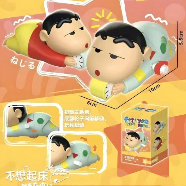 009 Cute Shinchan Crawling Toy for Toddlers | Key Operated Wind-Up Moving Action Figure | Fun Baby Crawling Toy |