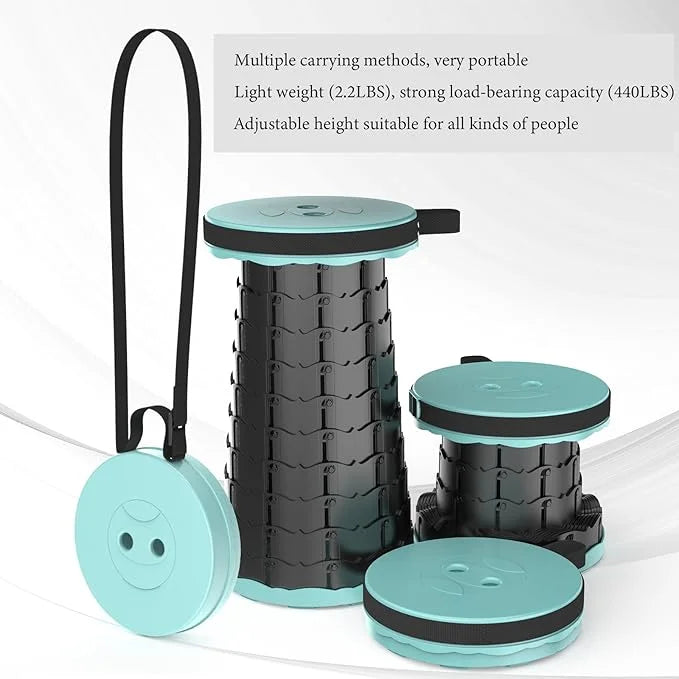 10082 Portable Folding Telescoping Stool,Retractable Stool for Camping
