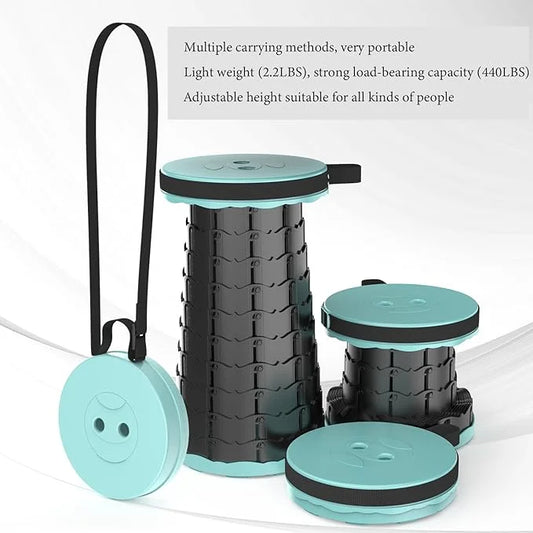 10082 Portable Folding Telescoping Stool,Retractable Stool for Camping