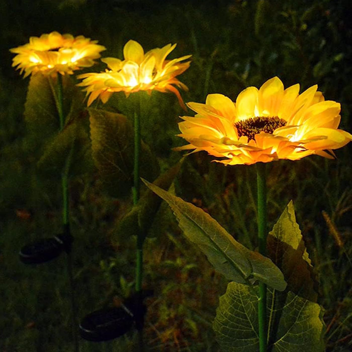 20308 Led Solar Sunflower/Light Flower for Garden/Garden Solar Flower for Outdoor Pack of 1