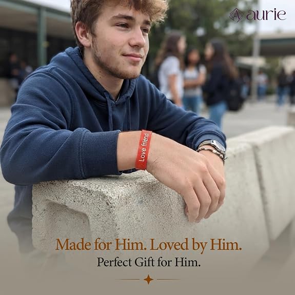 20818 {90 Pcs} Red Silicone Friendship Bands for Kids, Girls & Boys | Motivational Printed Wristbands | Stretchable Rubber Bracelets