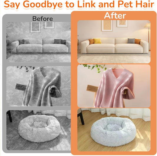 20768 Hair Removal Gloves for Cats Dogs Reusable Pet Hair Remover Tool Mitt for Clothing Furniture Couch Carpets and Car Seats