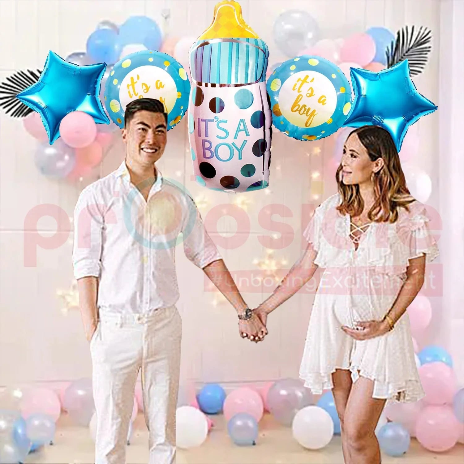 10159 – (10 pcs) Baby Boy Bottle Foil Balloon 16 inch