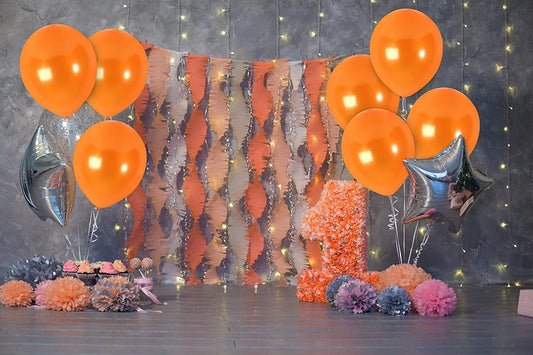 2085 (50 pcs) orange Metallic Ballons