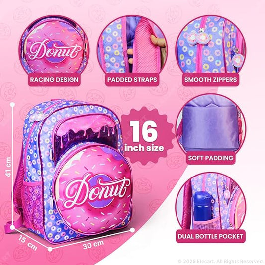 6160 School Backpack for Kids & Teen Girls | Lightweight Waterproof School Bag | Multi-Compartment Bookbag with Padded Straps & Side Pockets Size= 40*30*15