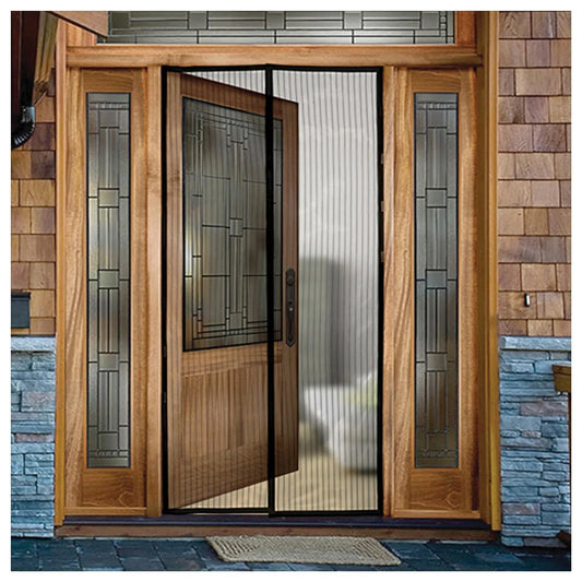 8006 Magic Mesh Magnetic Mosquito Screen Door Net Curtain (205×100 CM)