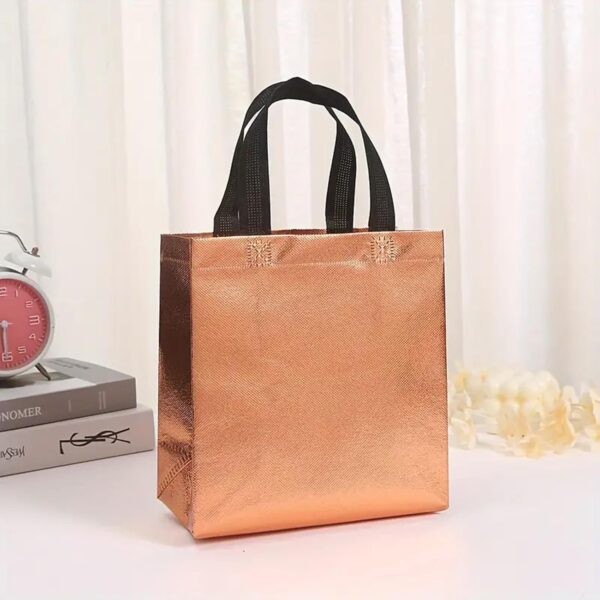 11103 Metallic Laminated Non-Woven Reusable Gift Bags for Shopping, Wedding and Packing | Glossy Return gift Bags {Size=26*22*10 Cm)}