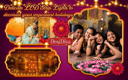 0520 Diya Lights Diwali String Curtain Lights – Warm White Indoor & Outdoor Lights for Home, Wall, Window, Indian Wedding, Garden