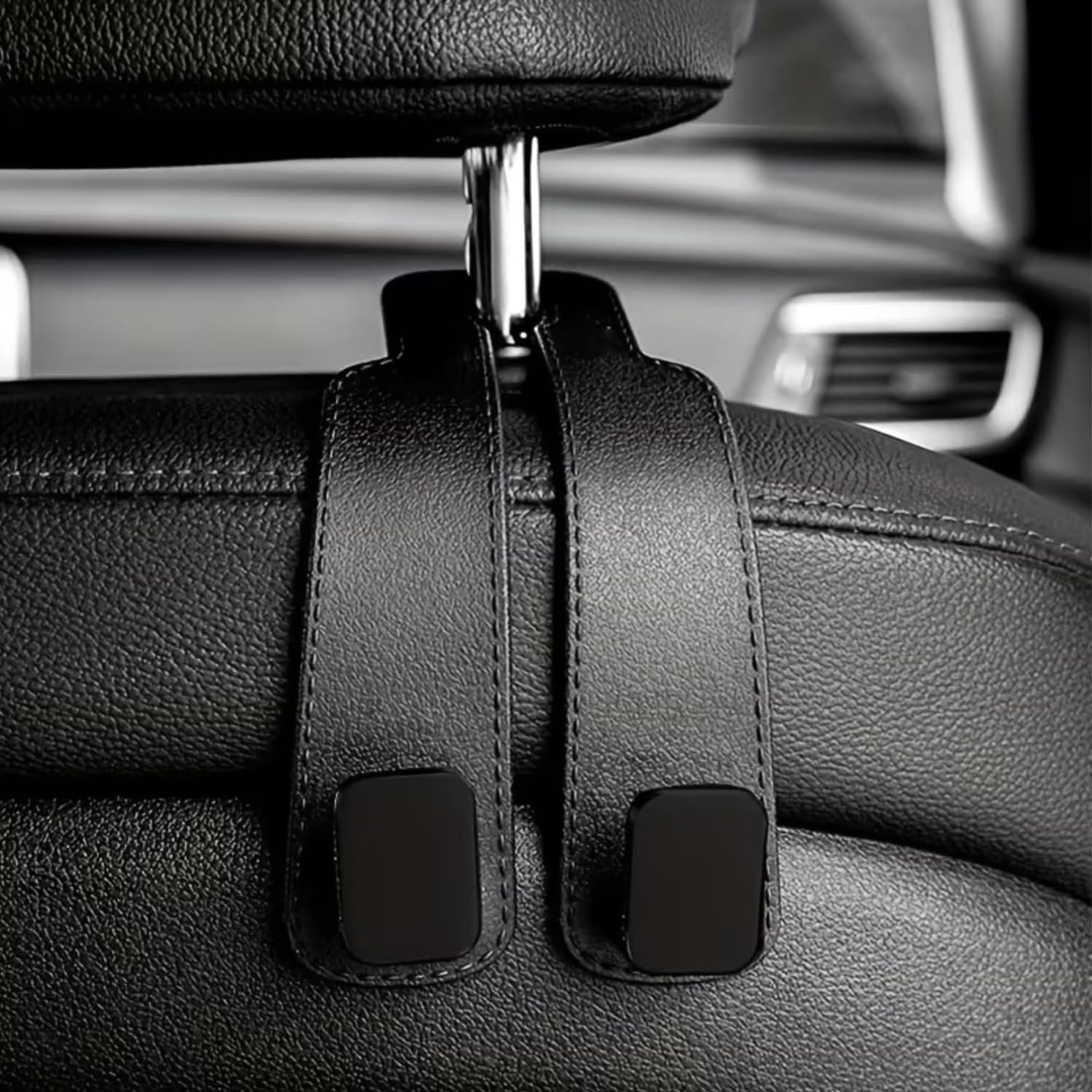 21206 Car Hooks with Phone Holder | Car Seat Hooks for Purses and Bags | Hangers for Handbags,