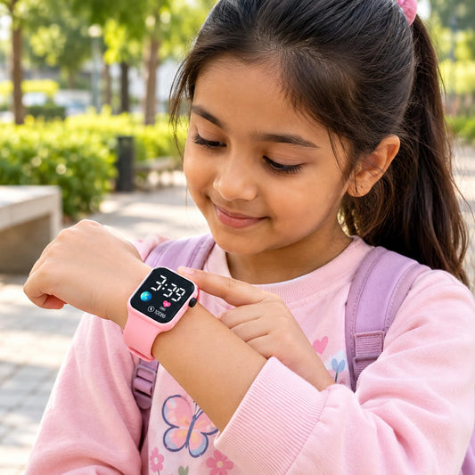 21320 Matrix Junior Luminous LED Display Digital Watch | Water Proof | Silicone Strap | for Boy & Girls (Teal)